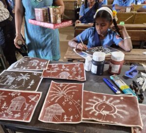 children warli painting
